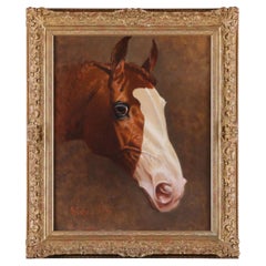 Alfred F. de Prades Victorian Portrait of Blair Athol Racehorse, 19th Century