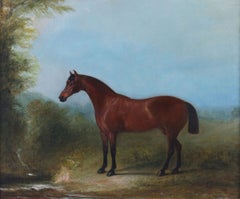 John Ferneley Jr. Victorian Equestrian Sporting Oil Painting, 1859