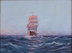 Robert Dumont-Duparc French Impressionist Marine Oil Painting, Early 20th C