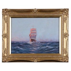 Robert Dumont-Duparc French Impressionist Marine Oil Painting, Early 20th C