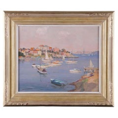 James Ranalph Jackson Australian Impressionist Marine Oil Painting