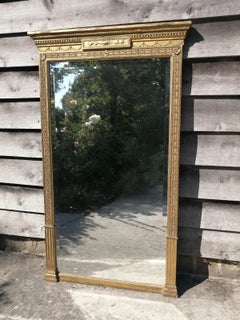 Fine Antique Regency Giltwood Pier Mirror with Original Plate, circa 1820