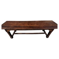 Fine Antique Early 18th Century Oak and Elm Refectory Table, circa 1720