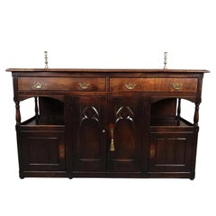 Fine Antique George III Gothic Oak Dresser, circa 1800