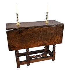 Fine Antique Charles II Oak Side Table, circa 1670