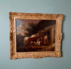 Magnifique peinture à l'huile d'époque, œuvre originale de William Joseph Shayer Senior, vers 1830