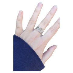 Fine Vintage Two-Tone Gold Aztec Diamond Ring