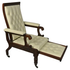Fine Antique Regency Mahogany Patent Reclining Armchair, circa 1830