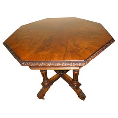 Antique Early 20th Century Walnut Centre Table by Howard & Sons