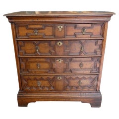 Antique 17th Century English Country Oak Chest of Drawers, circa 1630