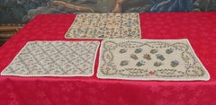 Set of Three Mid Century Needlepoint Cushion Covers