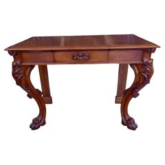 Console d'entrée ancienne du XIXe siècle, signée Howard & Sons, vers 1880
