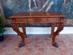 Console d'entrée ancienne du XIXe siècle, signée Howard & Sons, vers 1880