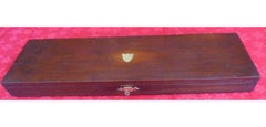 Antique Country Oak Hunting Gun Case with Accessories, circa 1900