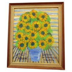 Royston du Maurier-Lebek Still Life Painting with Yellow Daisies