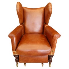 Antique Regency Mahogany Reclining Chair Attributed to Robert Daws, circa 1830