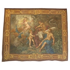 Rohan Harris Monumental Wall-Hanging 10ft Oil Painting "Europa and the Ball"