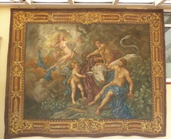 Rohan Harris Monumental Wall-Hanging 10ft Oil Painting "Europa and the Ball"