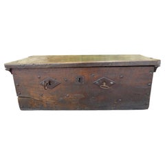Antique 17th Century English Ecclesiastical Country Oak Alms Box, circa 1660