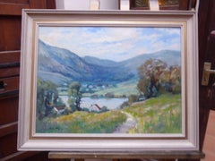 John Stephens, Lake Coniston Landscape, Mid Century Impressionist Oil Painting