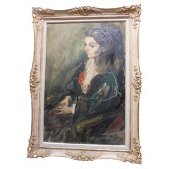 Margaret Milne, Portrait, Royal Academy Exhibited Artist Mid Century Painting