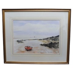 Roger Dellar ROI, East Coast Seascape Marine Nautical Watercolour Painting