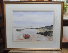 Roger Dellar ROI, East Coast Seascape Marine Nautical Watercolour Painting