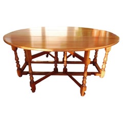 Antique English Fruitwood Hunt Table, circa 1920s
