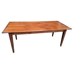 Antique French Provincial Fruitwood Refectory Dining Table