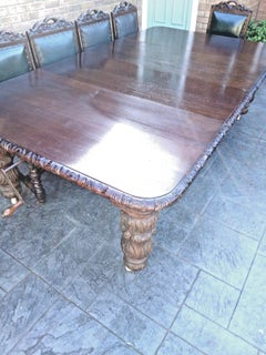 Antique 19th Century Victorian Two-Leaf Extending Dining Table, Seats Ten