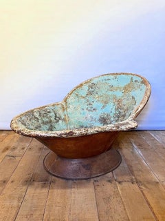 Antique 19th Century English Victorian Sitz Hip Bath, Mid 19th Century