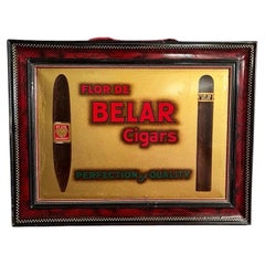Werbedisplay für Tabakwaren aus der Mitte des Jahrhunderts: „Flor de Belar“-Zigarren-Dose