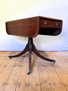 Early 19th Century Regency Mahogany Pedestal Pembroke Table, circa 1820