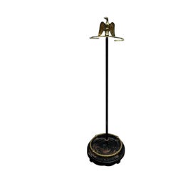 20th Century Japanese Umbrella and Walking Stick Stand with Brass Eagle Finial