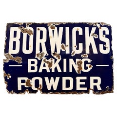 Fine Early 20th Century Borwick’s Baking Powder Enamel Advertising Sign