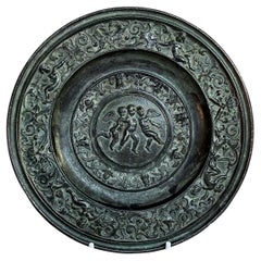 Antique 19th Century Victorian Grand Tour Bronze Plate