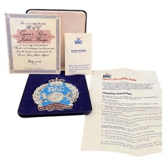 1977 RAC Queen Elizabeth II Silver Jubilee Car Grille Badge
