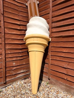 Monumental 6ft Fibreglass Pop Art 99 Flake Ice Cream Advertising Sculpture