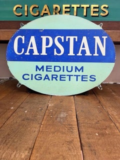 Large 20th Century Capstan and Strand Cigarettes Advertising Sign