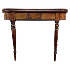 Antique George III Mahogany Fold-Top Georgian Tea Table, circa 1800