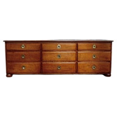 Antique Victorian Oak Countertop Drawer Cabinet, circa 1880