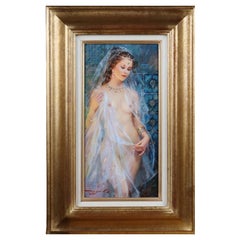 Konstantin Razumov, «Odalisca con velo blanco», óleo