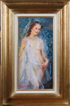 Konstantin Razumov, «Odalisca con velo blanco», óleo