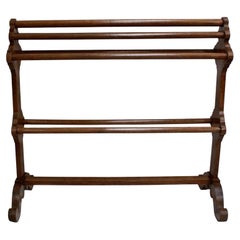 Large Antique Victorian Mahogany Towel Rail, circa 1890