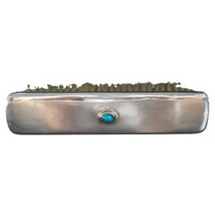 Antique Liberty & Co Cymric Silver and Turquoise Clothes Brush, circa 1906