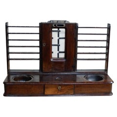 Rare Antique Victorian Cox’s Patent Mahogany and Brass Cash Till, circa 1890