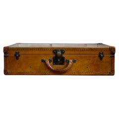 Valise vintage Louis Vuitton en cuir beige, vers 1930