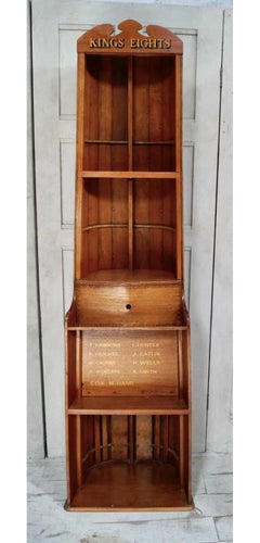 Vintage Clinker-Built Rowing Boat Bookshelf, circa 1920