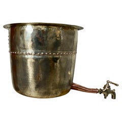 Antique French Brass and Copper Wine Still, circa 1880