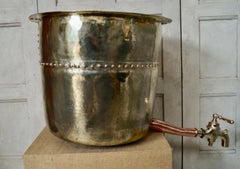 Antique French Brass and Copper Wine Still, circa 1880